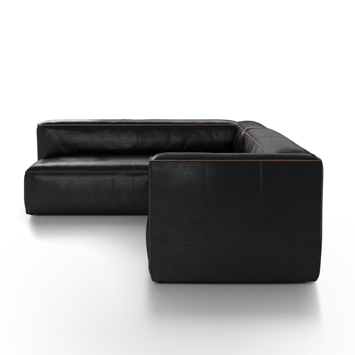 Finsbury Sectional - Rider Black - 2-Piece Right Chaise Facing