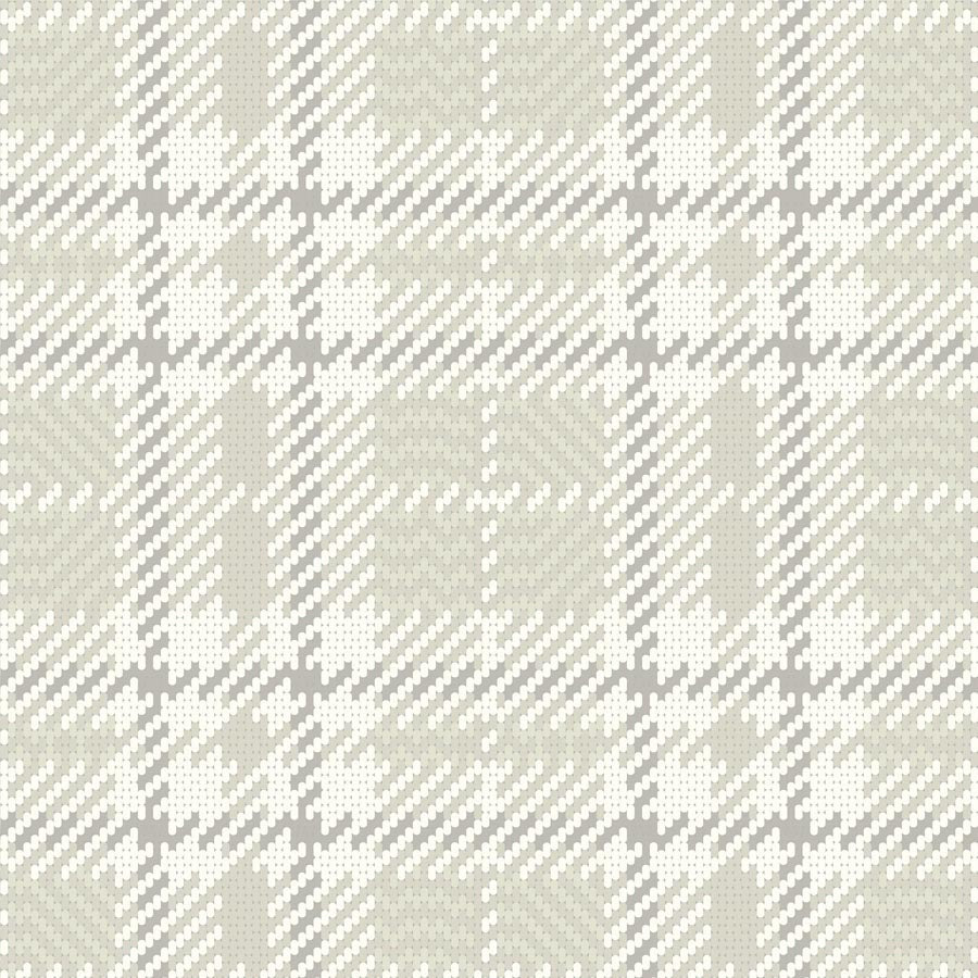 Clark Plaid Wallpaper-Mitchell Black-MITCHB-WCCE1-BB-PM-10-Wall DecorPatterns Berteau Beige-Premium Matte Paper-1-France and Son
