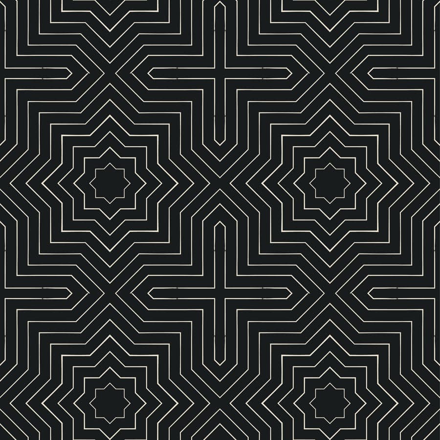 Grand Wallpaper-Mitchell Black-MITCHB-WCCE2-ON-PM-10-Wall DecorPatterns Onyx-Premium Matte Paper-1-France and Son