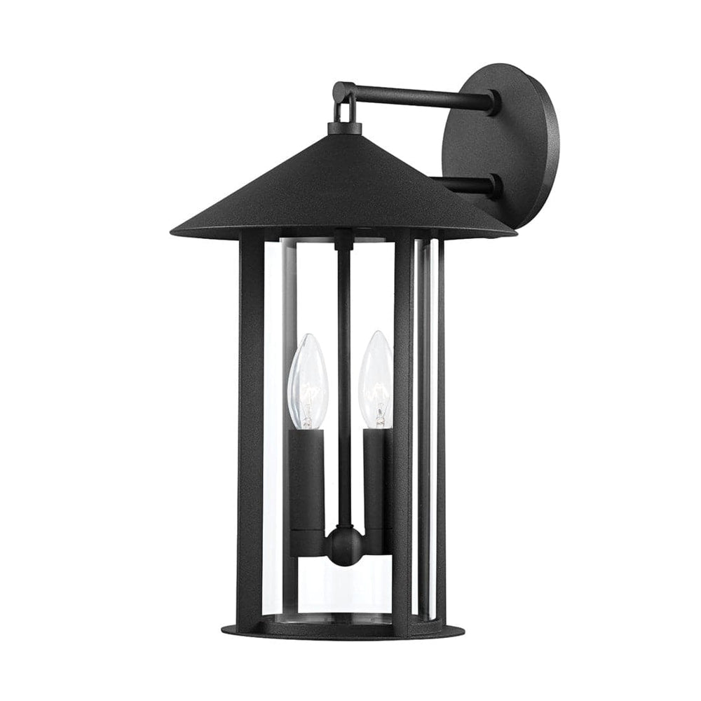 Long Beach Outdoor Wall Sconce-Troy Lighting-TROY-B1952-TBK-Outdoor Wall Sconces2L-2-France and Son