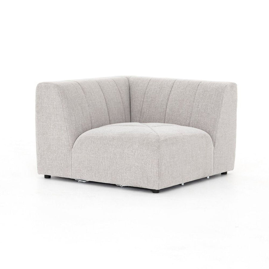 Sectionals: Parts Make Your Own: Log Channeled Sectional - Corner Piece - Napa Sandstone
