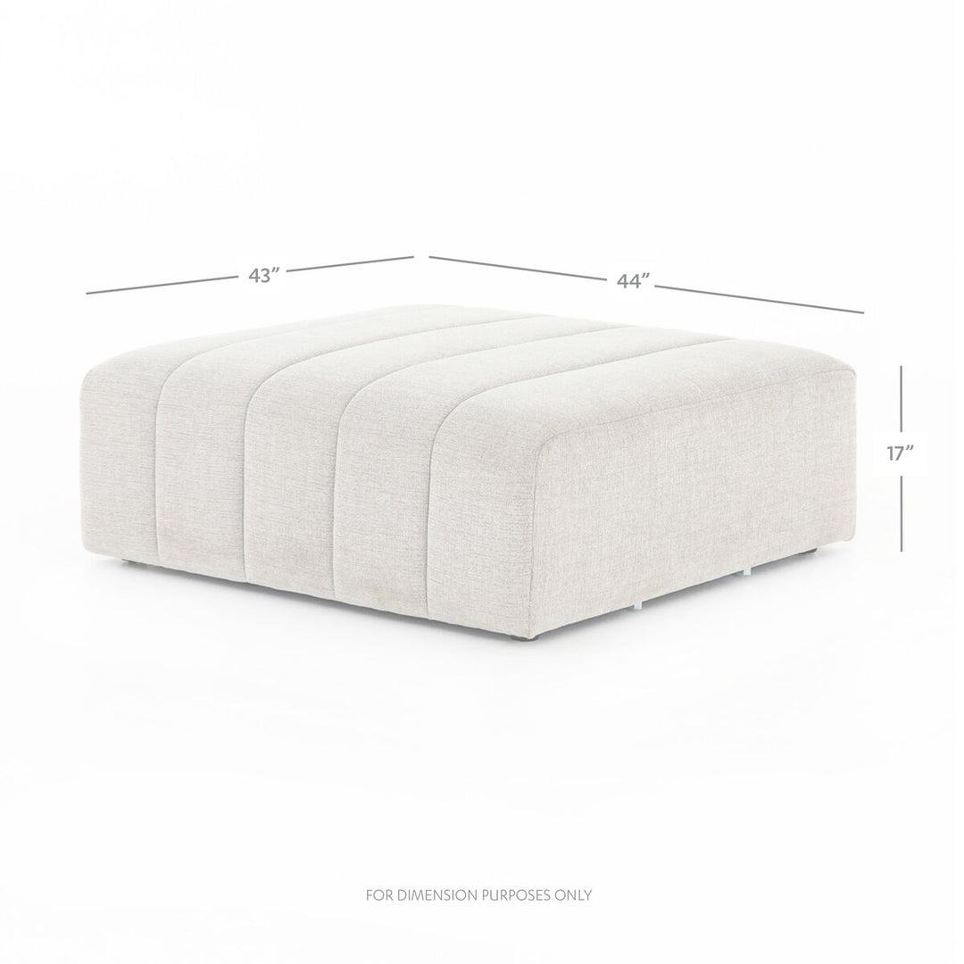 Build Your Own: Ashford Channeled Sectional - Ottoman - Napa Sandstone