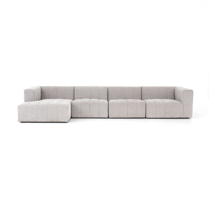 Harrington Channeled 4-Piece Sectional - Napa Sandstone - Left Chaise