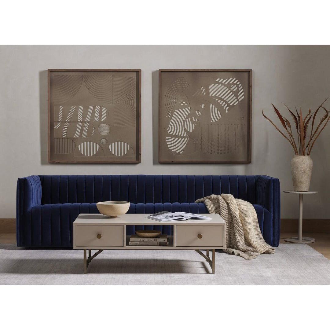 Donovan Sofa - Sapphire Navy - 97"