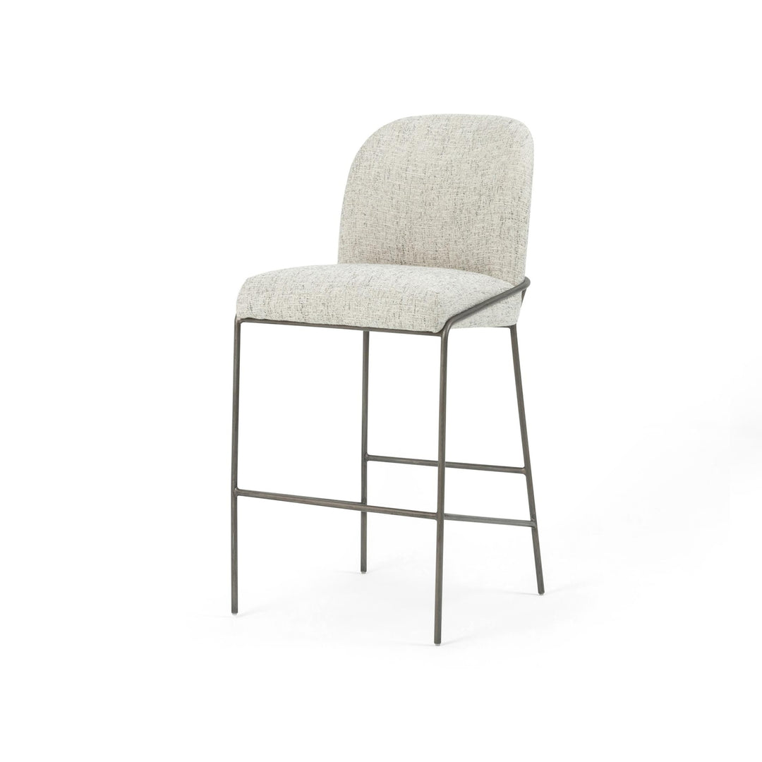 Astrud Bar Stool - Lyon Pewter / Brushed Slate