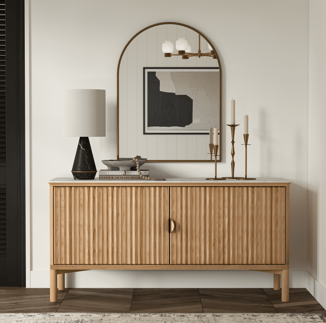 Co.House Olive Reeded Sideboard
