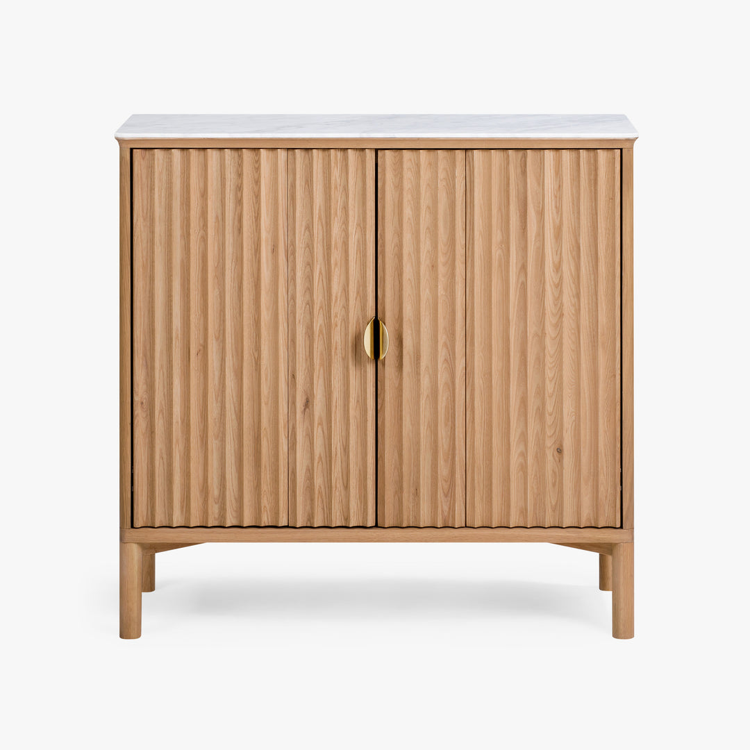 Co.House Olive Reeded Cabinet