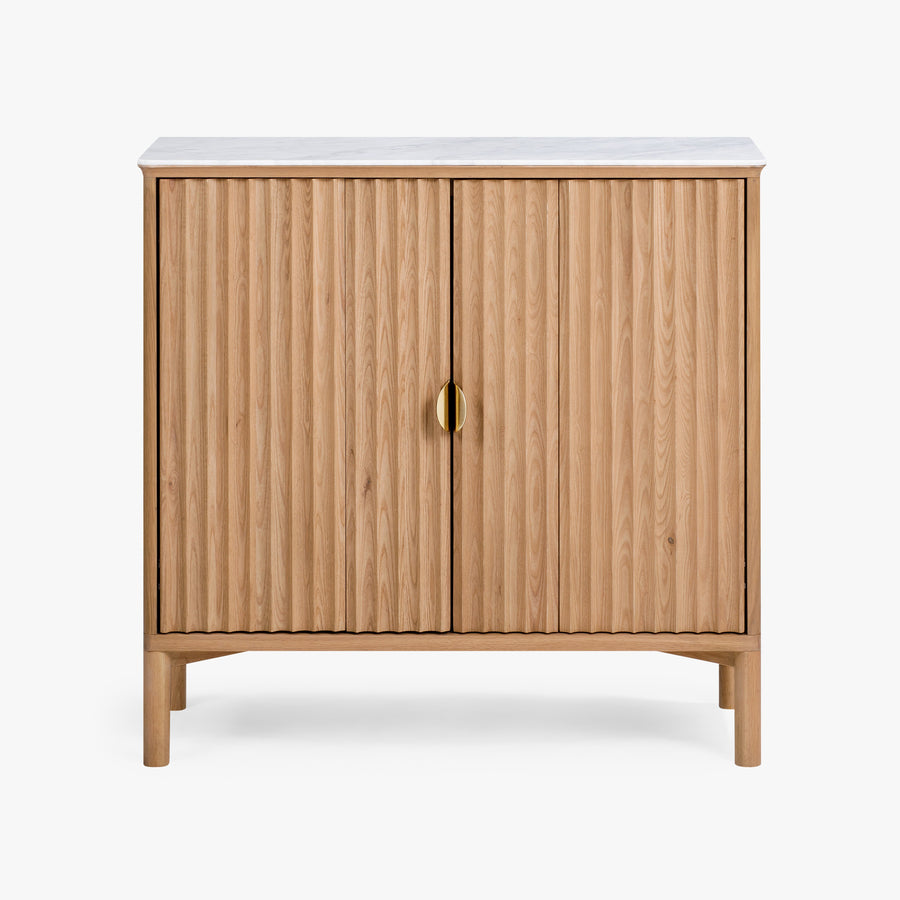Co.House Olive Reeded Cabinet