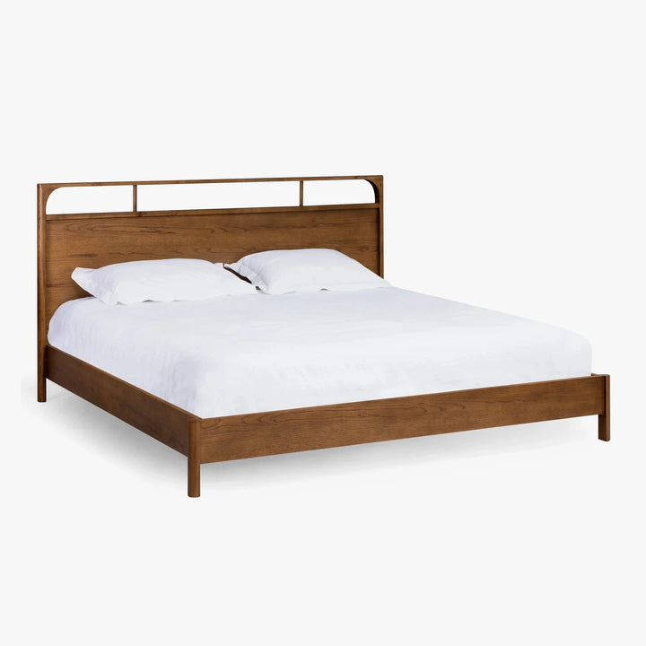 Cali Bed, King - Walnut