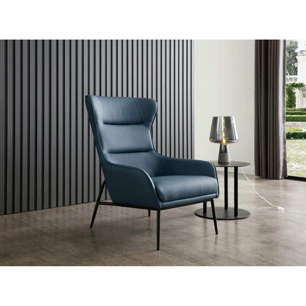 Wyatt Leisure Chair-Whiteline Modern Living-WHITELINE-CH1707P-BLU-Lounge ChairsBlue-2-France and Son