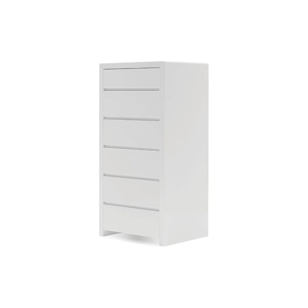 Dressers & Chests Blanche Chest 6-Drawer White High Gloss / Soft Closing Drawers