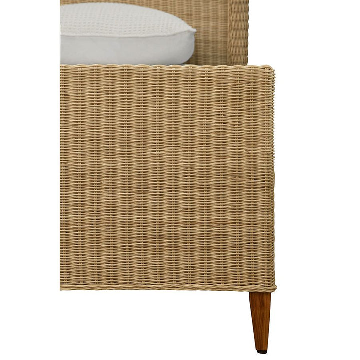 Chamberlain Bed With Arched Headboard In Rattan - Queen