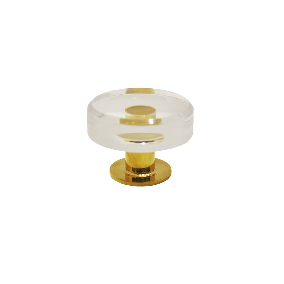 Chapman - Round Acrylic And Brass Knob