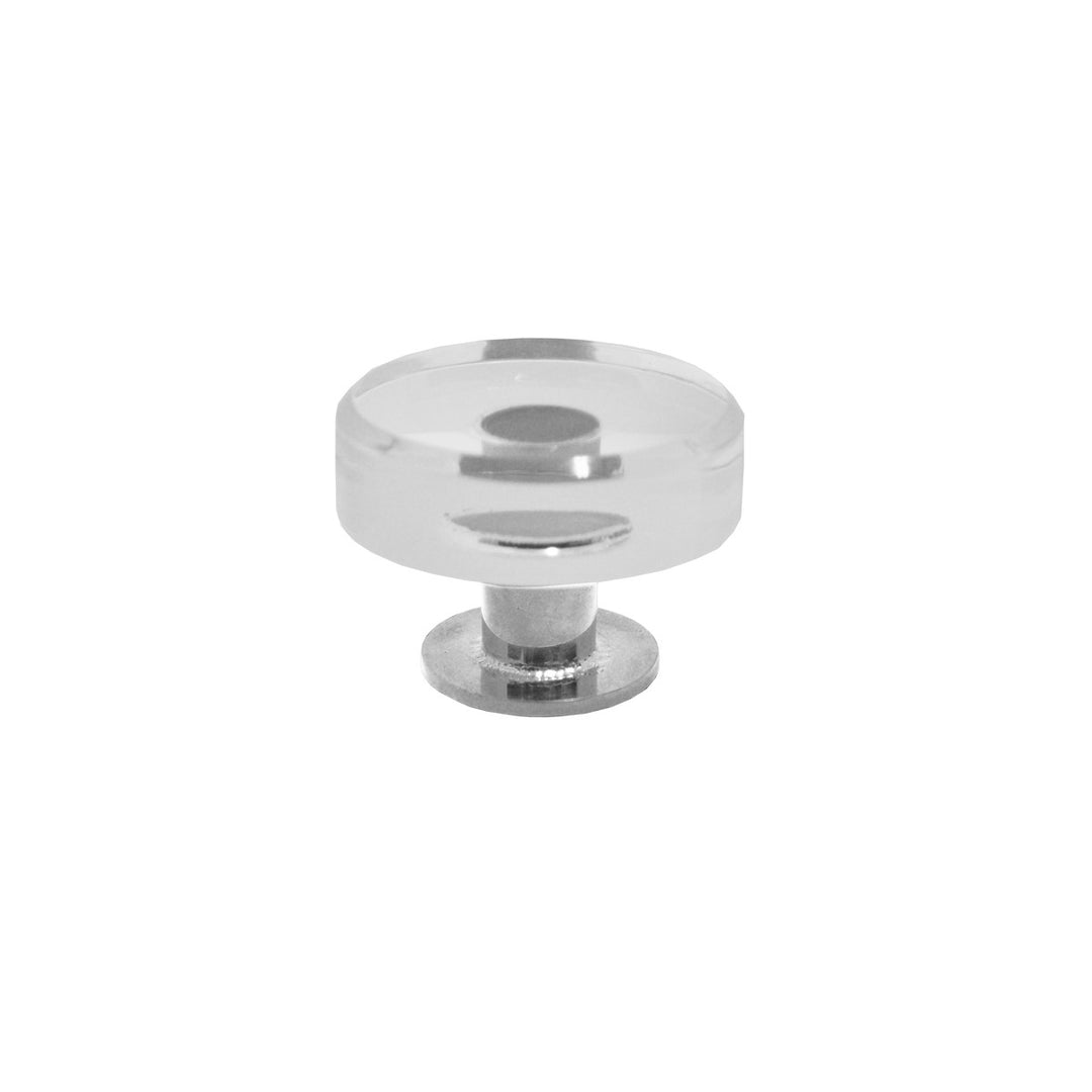 Chapman - Round Acrylic And Nickel Knob