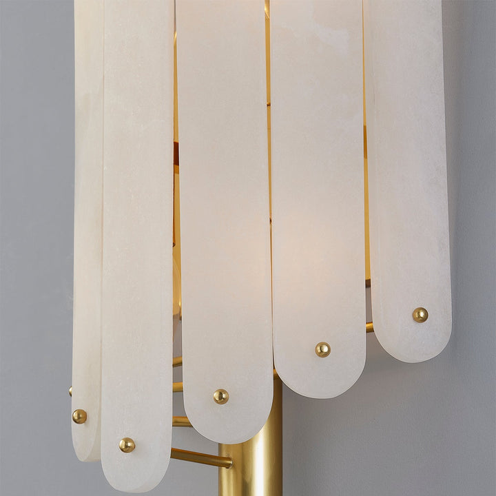 Selene Wall Sconce - Vintage Polished Brass 4 Lights