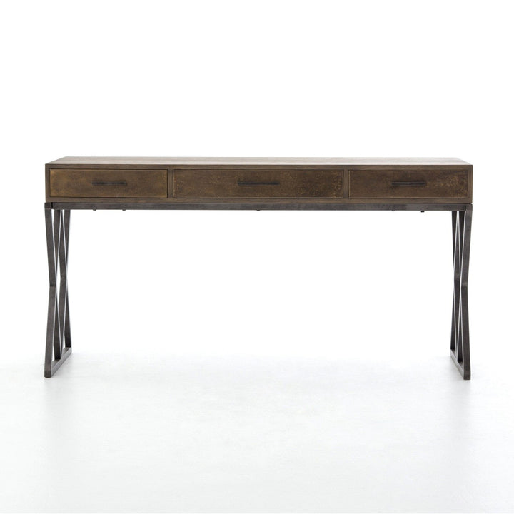 Carter Desk - Antique Brass Clad