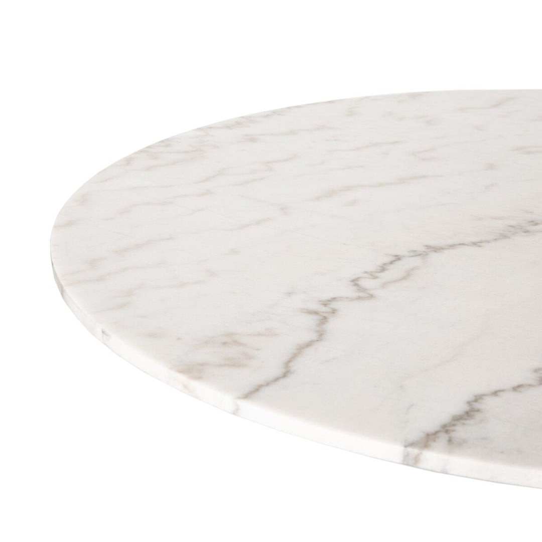 Lowell Dining Table - White Marble - 55"