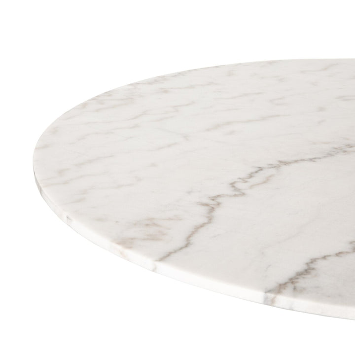 Lowell Dining Table - White Marble - 55"