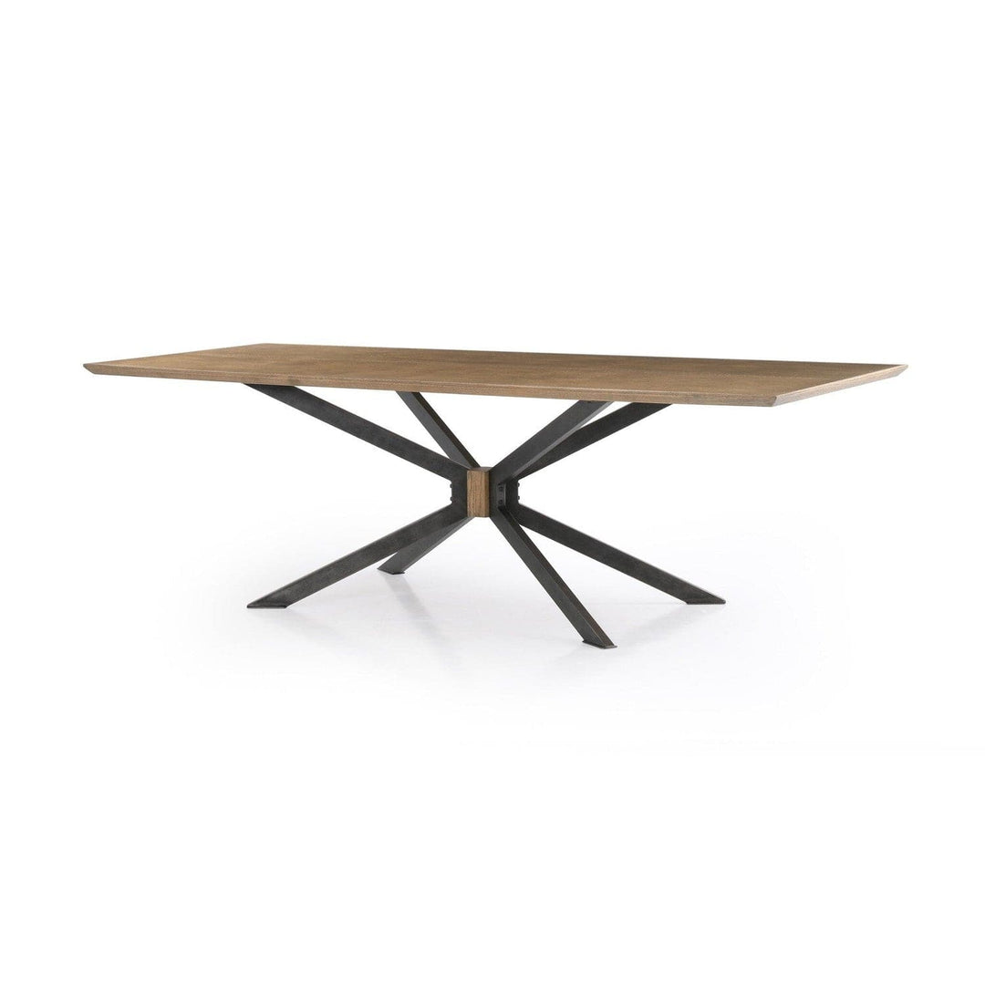 Kellan Dining Table - Bright Brass Clad