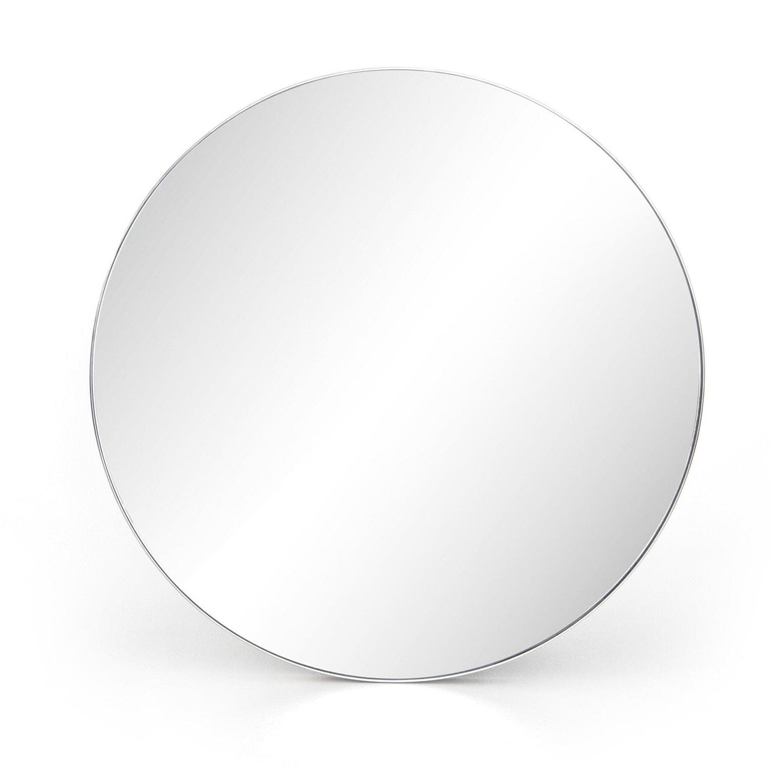 Eldridge Round Mirror - Shiny Steel