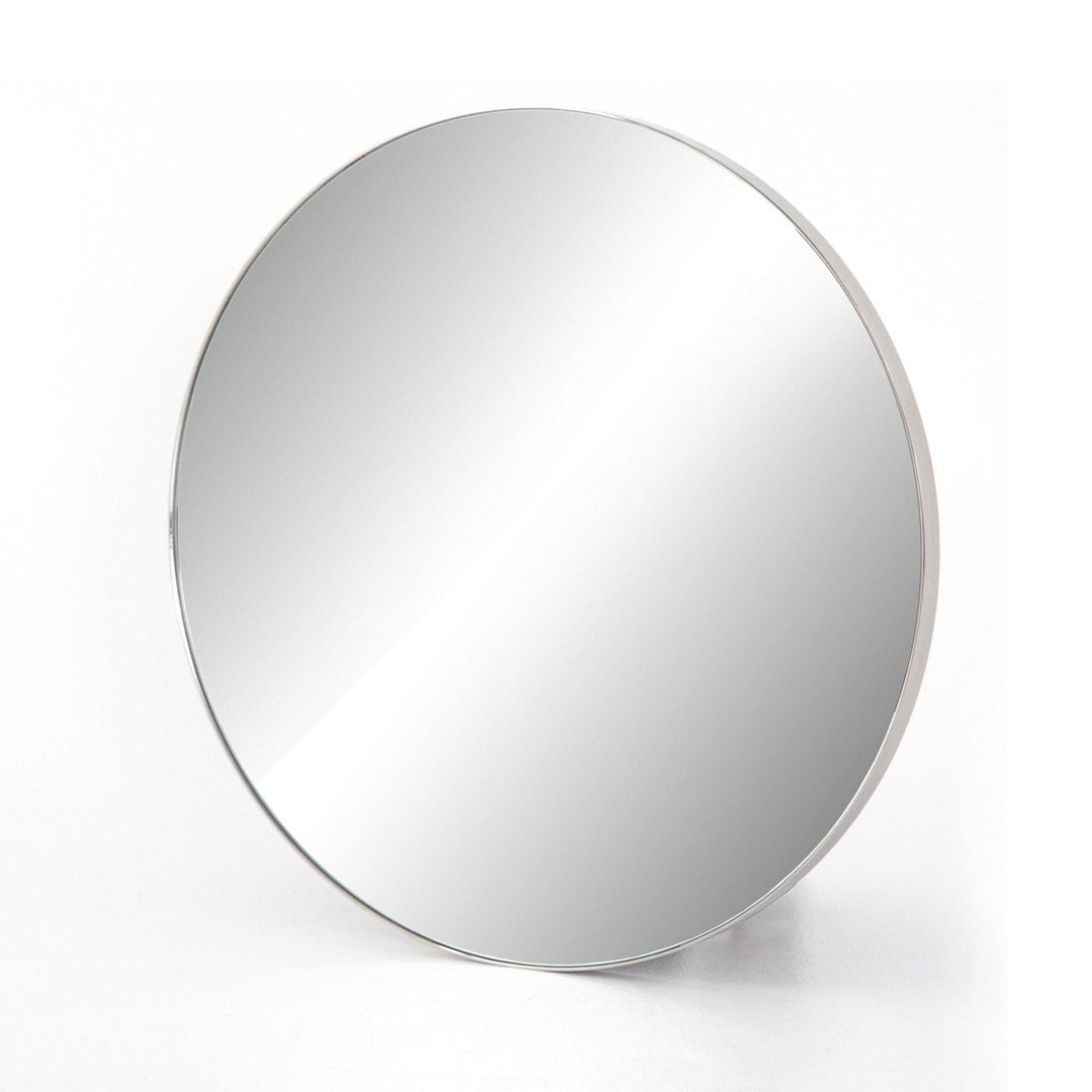 Eldridge Round Mirror - Shiny Steel