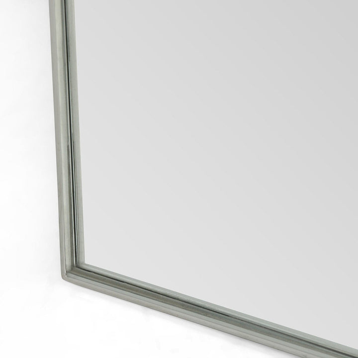 Eldridge Floor Mirror - Shiny Steel