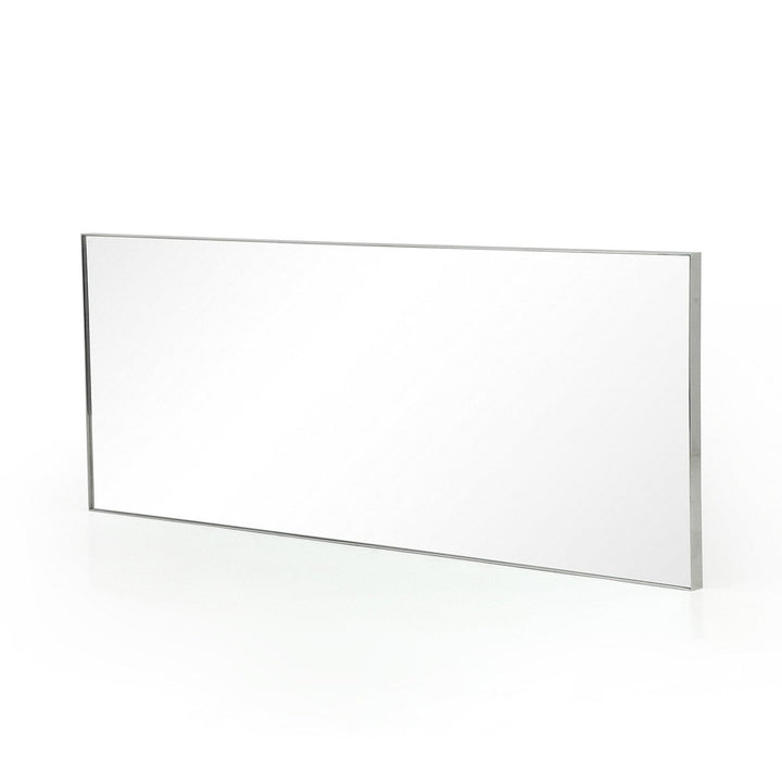 Eldridge Floor Mirror - Shiny Steel