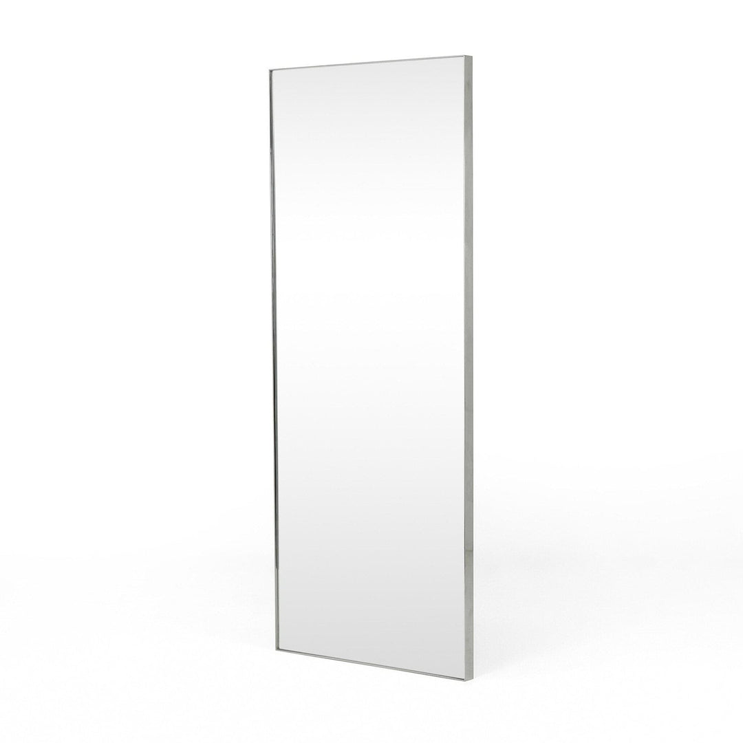 Eldridge Floor Mirror - Shiny Steel