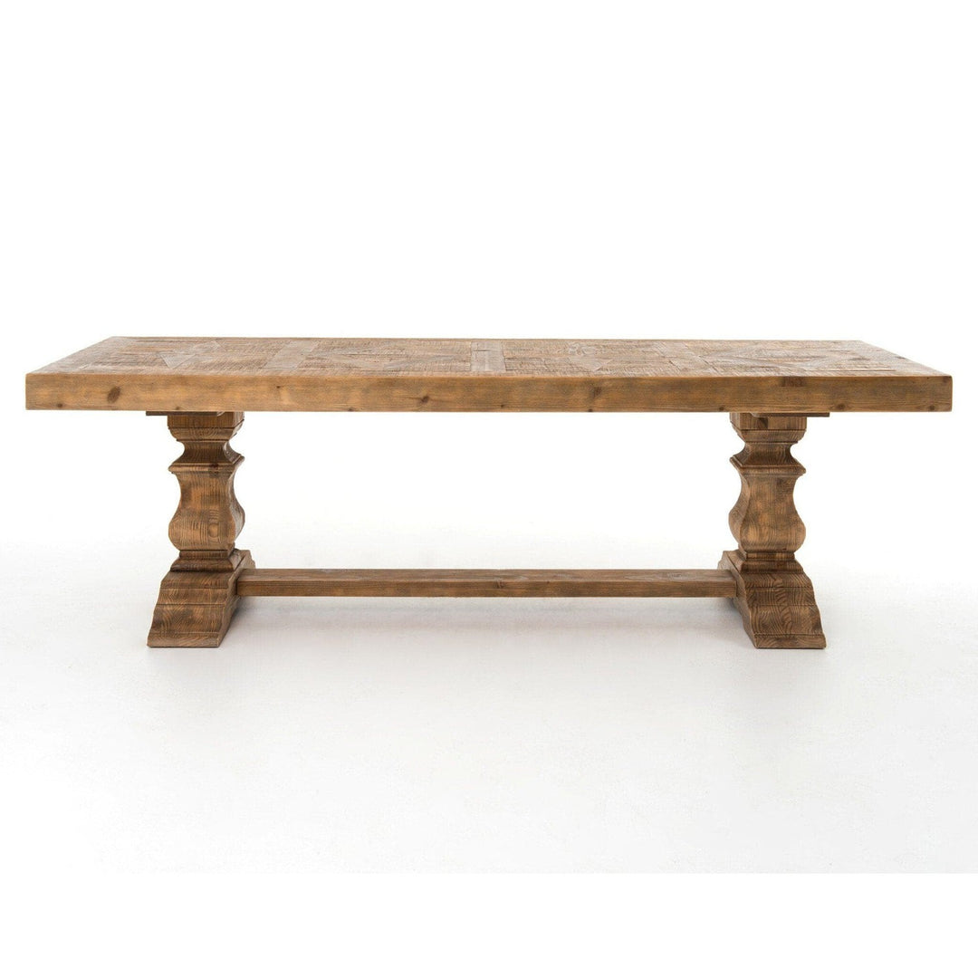 Cambridge 98" Dining Table - Waxed Bleached Pine