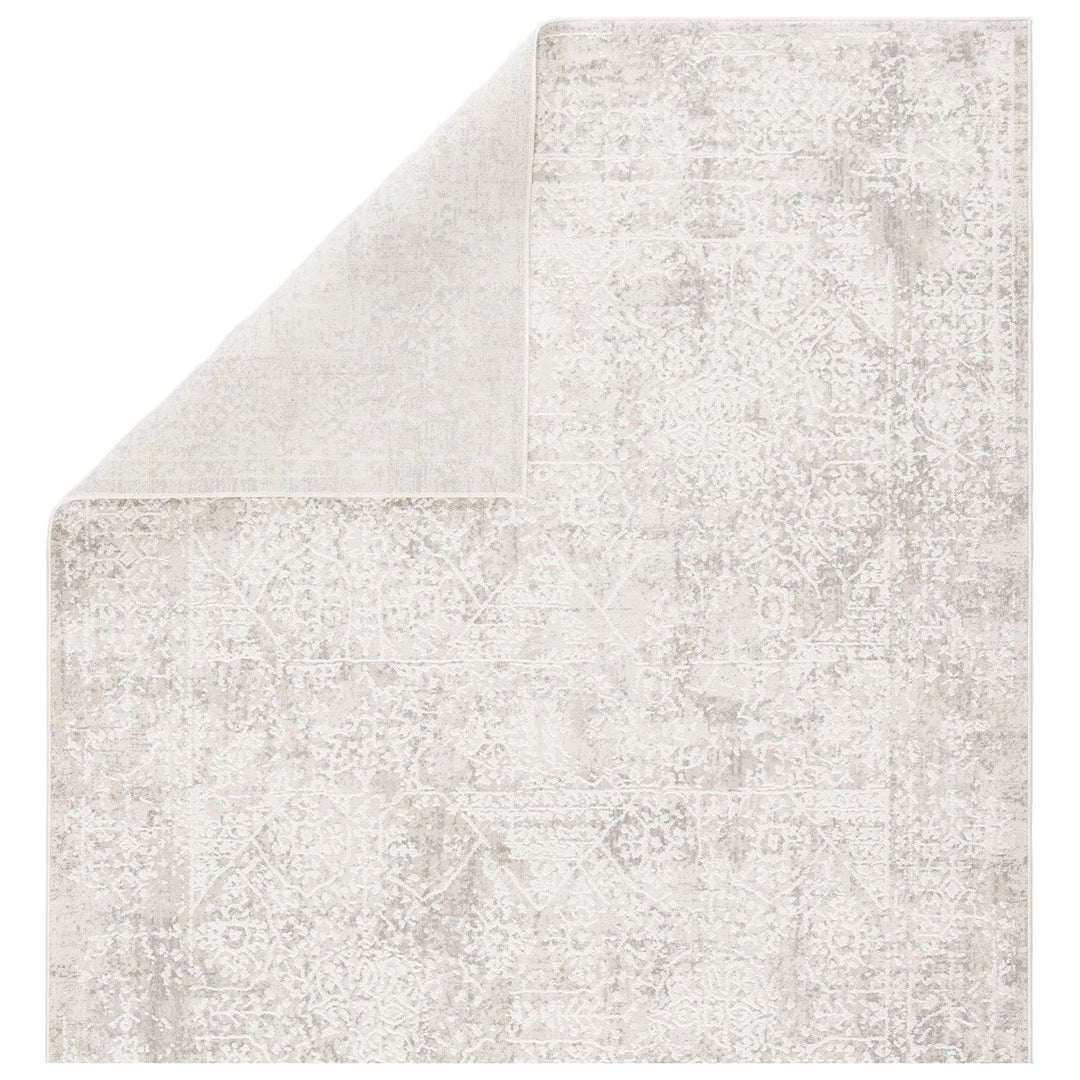 Jaipur Living Lianna Abstract Silver/ White Area Rug (3'11"X5'11")