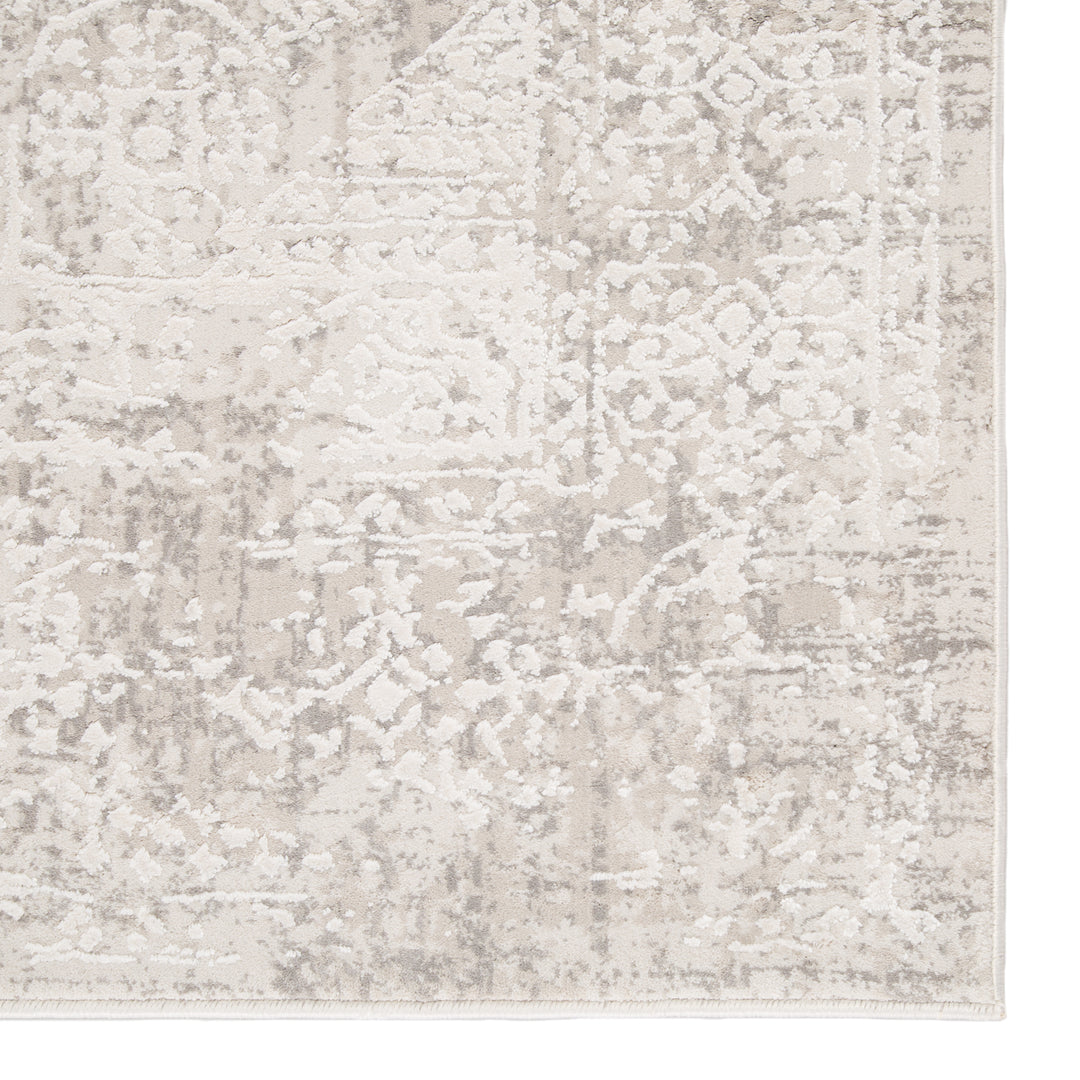 Jaipur Living Lianna Abstract Silver/ White Area Rug (11'10"X14')