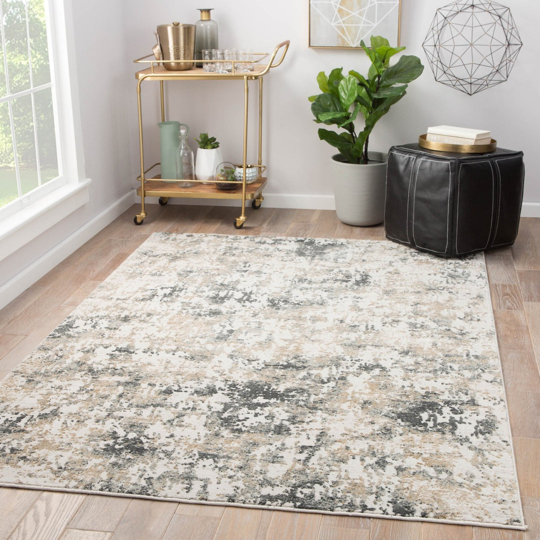 Jaipur Living Arvo Abstract White/ Dark Gray Area Rug (4'X6')