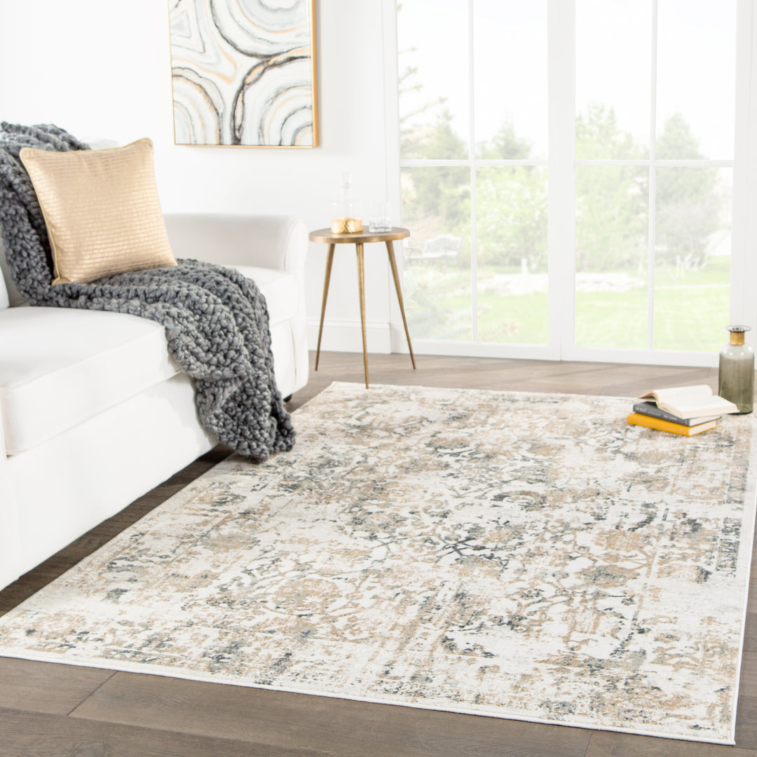 Jaipur Living Clara Floral Gray Area Rug (8'X10')