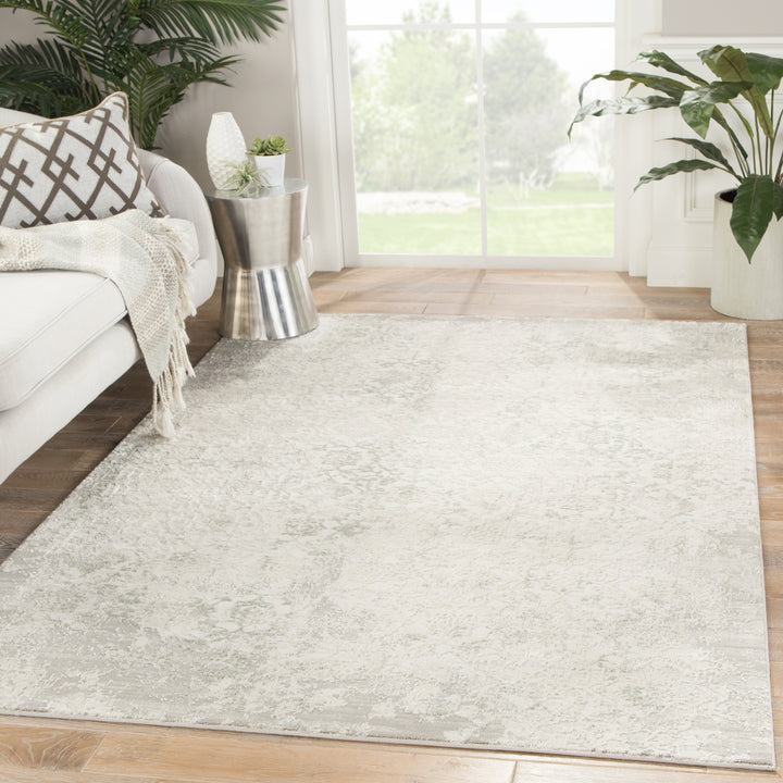 Jaipur Living Siena Damask Ivory/ Gray Area Rug (6'7"X9'6")