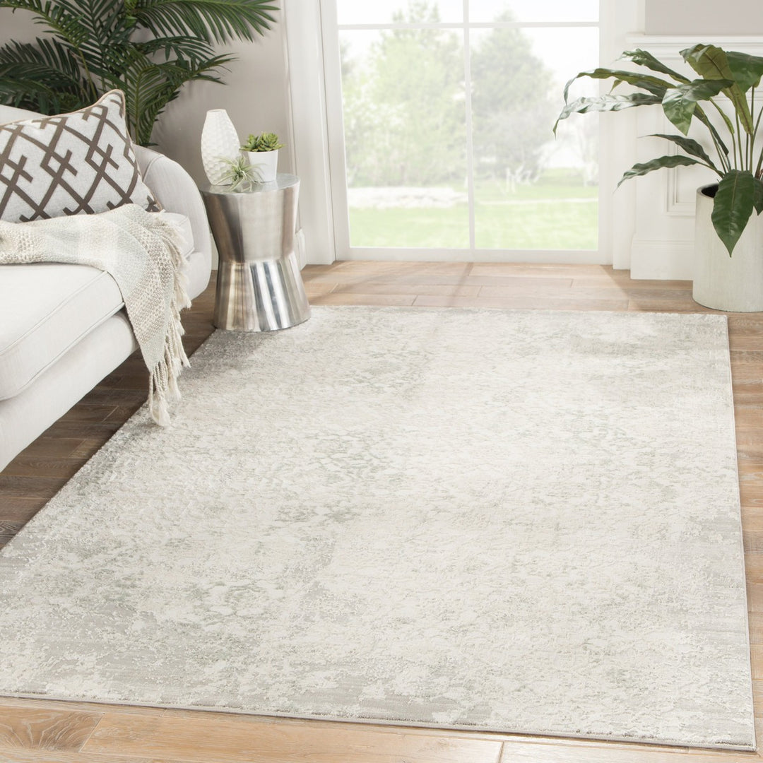 Jaipur Living Siena Damask Ivory/ Gray Round Area Rug (5'11" RND)