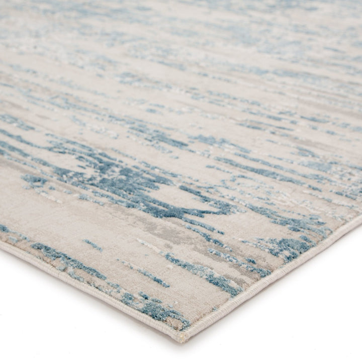 Jaipur Living Celil Abstract Ivory/ Blue Area Rug (5'3"X7'6")