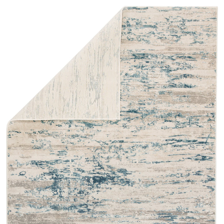 Jaipur Living Celil Abstract Ivory/ Blue Area Rug (5'3"X7'6")