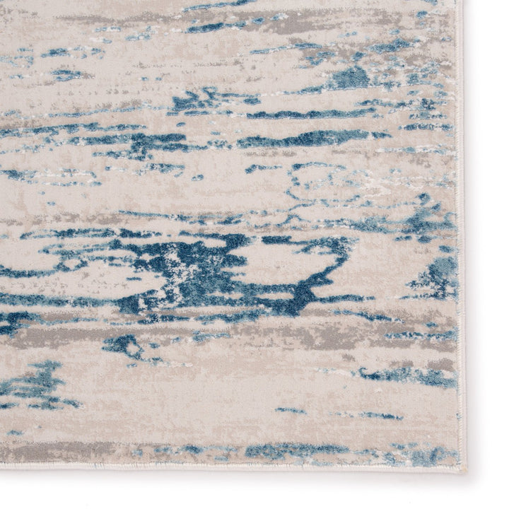 Jaipur Living Celil Abstract Ivory/ Blue Area Rug (5'3"X7'6")