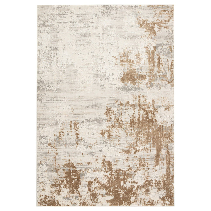 Jaipur Living Resa Abstract Gray/ Gold Area Rug (5'3"X7'6")