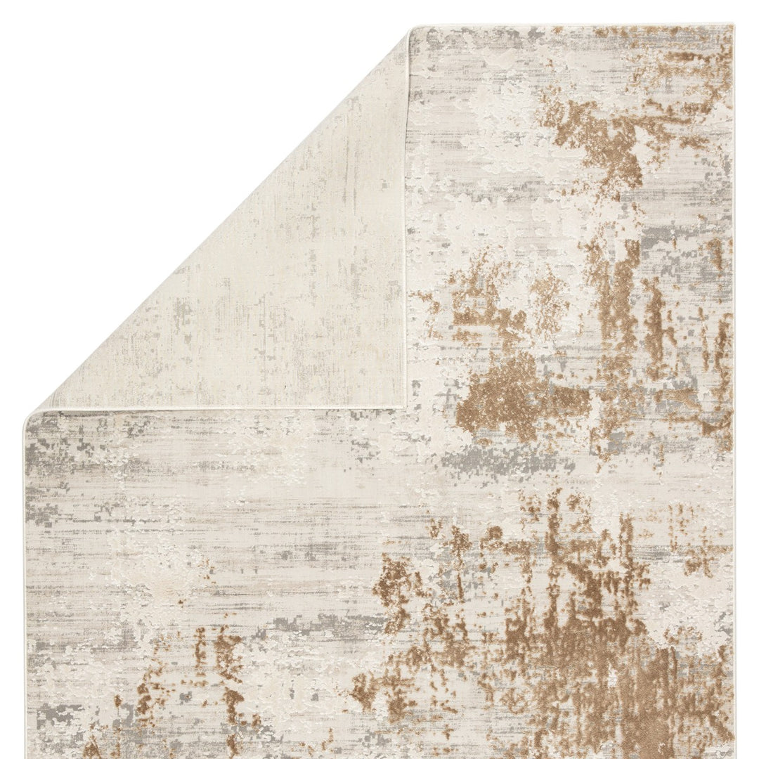 Jaipur Living Resa Abstract Gray/ Gold Area Rug (5'3"X7'6")