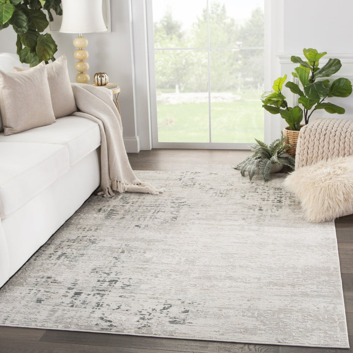 Jaipur Living Cian Abstract Gray/ Ivory Area Rug (3'11"X5'11")