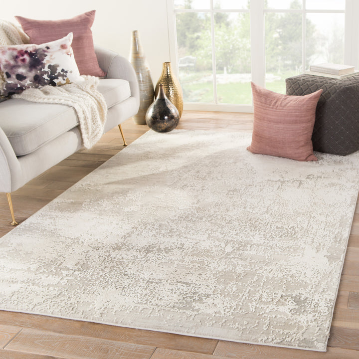 Jaipur Living Brixt Abstract Gray/ Ivory Area Rug (11'10"X14')