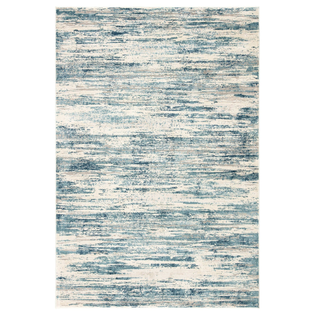 Jaipur Living Heaston Abstract Blue/ Ivory Area Rug (5'3"X7'6")