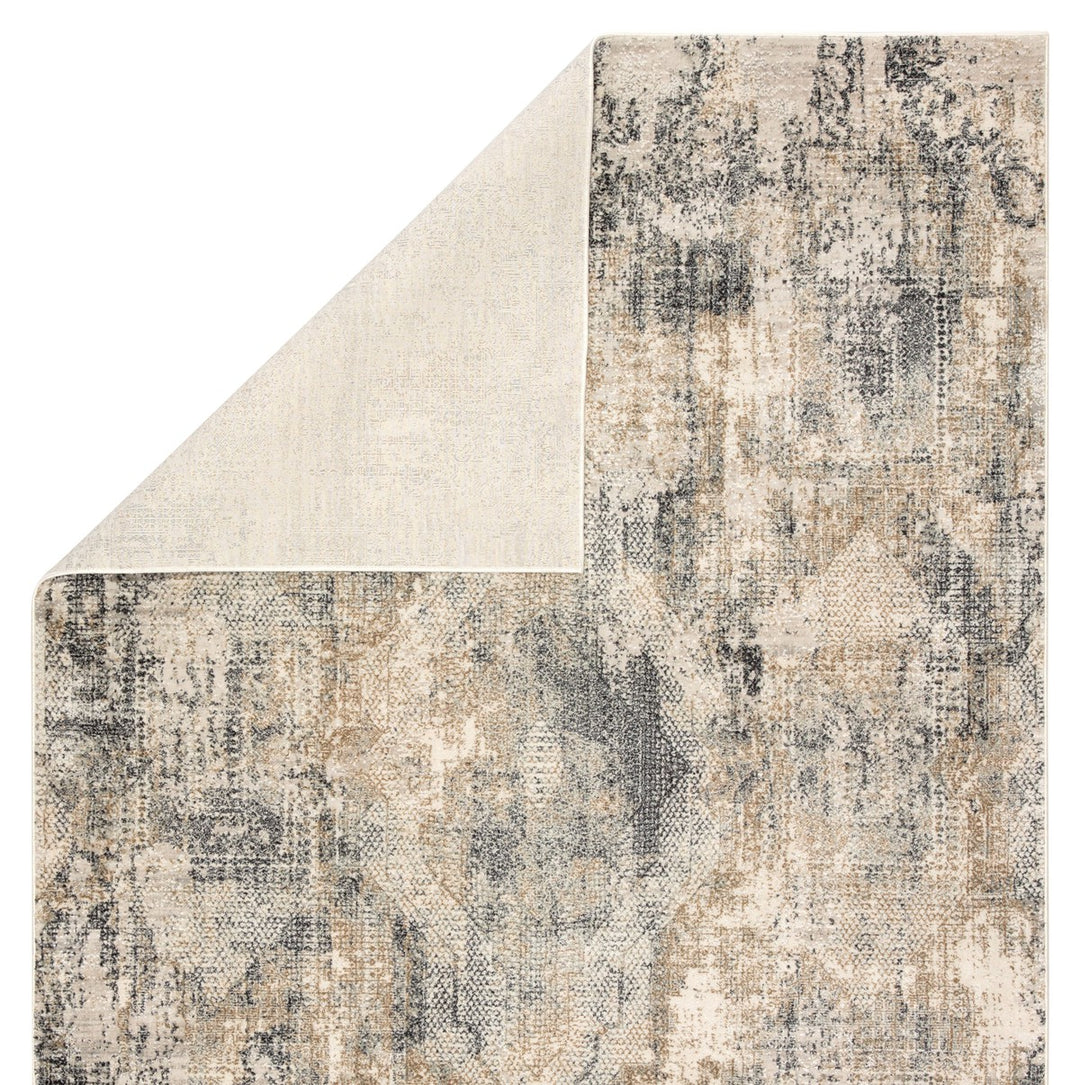 Jaipur Living Ramsey Medallion Gray/ Gold Area Rug (9'2"X11'9")