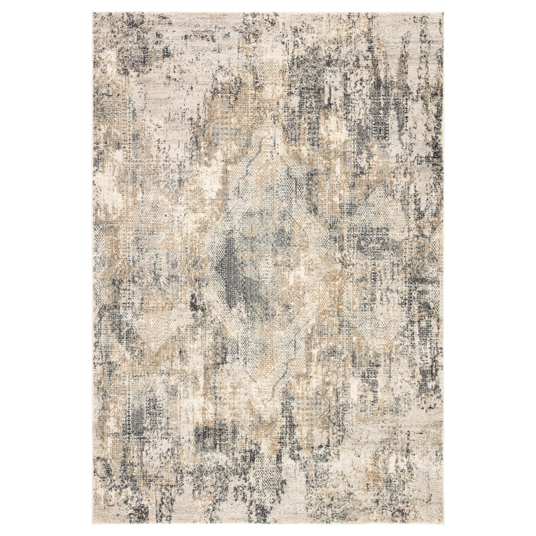 Jaipur Living Ramsey Medallion Gray/ Gold Area Rug (8'X10')