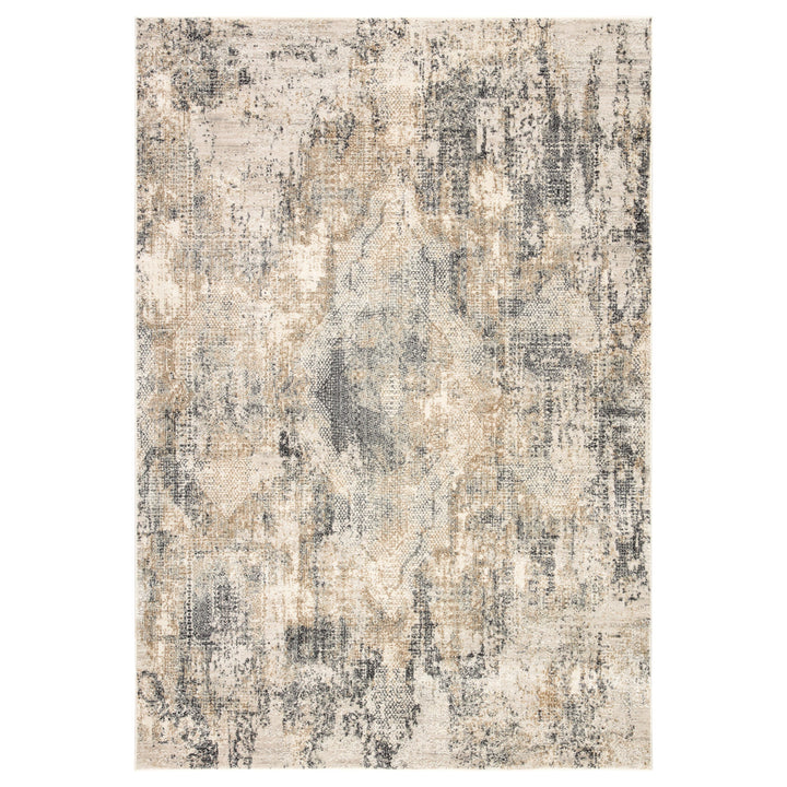 Jaipur Living Ramsey Medallion Gray/ Gold Area Rug (6'7"X9'6")