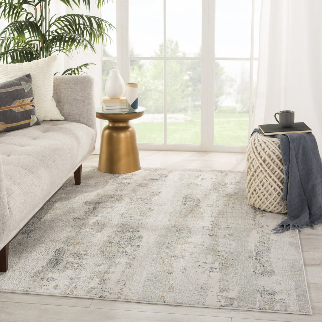 Jaipur Living Jaspal Tribal Gray/ White Area Rug (9'2"X11'9")