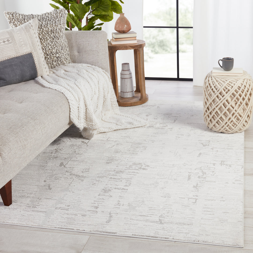 Jaipur Living Jovie Abstract Ivory/ Gray Area Rug (6'7"X9'6")