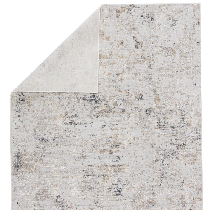 Jaipur Living Alcina Abstract Light Gray/ Gold Area Rug (6'7"X9'6")