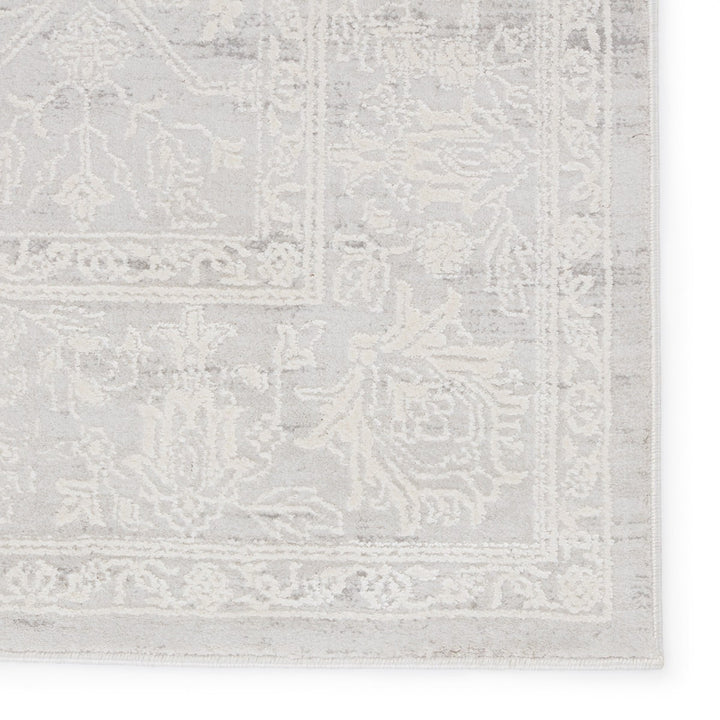 Jaipur Living Riella Floral Light Gray/ Cream Area Rug (5'3"X7'6")